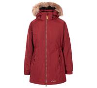 Trespass Womens Parka Jacket Celebrity - Waterproof, Longer Length, Fleece Lined, Lightly Padded, 2 Zip Pockets, Stud-Off Hood Fur Trim, Elasticated Sides, 2 Way Zip