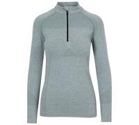 Trespass Women's Pelina Half Zip Long-Sleeved Active Top - Teal Mist - L - Teal Mist - 59% Polyamide/36% Polyester/5% Elastane