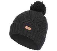 Trespass Womens Pom Pom Hat Knitted Beanie Super Soft Zyra Black