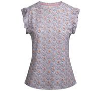 Trespass Womens Printed Jersey Top Salma - Ladies Frill Sleeve T-Shirt, Round Crew Neck Top Tshirt, Patterened Blouse with Ruffle Short Sleeves, Casual T-Shirt