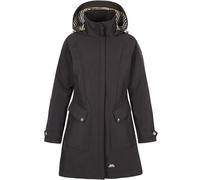 Trespass Womens Jacket Rainy Day - Waterproof, Breathable, Taped Seam, Longer Length, Shell Taslan Fabric, Yarn-Dyed Striped Lining, Contrast Trims, Adjustable Hood, Multiple Pockets, Stud Cuffs