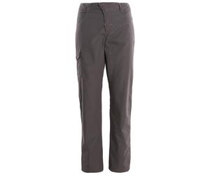 Trespass Womens Rambler Solid Patterned Straight Cargo Trousers in Carbon - Grey - Size 16 UK