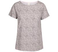 Trespass Womens Relaxed Casual All Over Printed Top Contrast Neck Tshirt Simona
