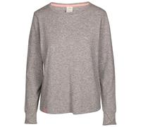 Trespass Womens Casual Top Rina - Knitted Marl, Round Neck, Long Sleeves, Curved Hem, Wrap Over Cuff, 40% Viscose, 39% Polyester, 17% Polyamide, 4% Elastane