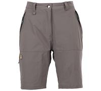 Trespass Womens Active Shorts Rueful - B-Flat Waist with Belt Loops, 2 Side Entry Zip Pockets, 1 Rear Zip Pocket, 1 Lower Leg Zip Pocket, 85% Polyester, 15% Elastane Storm Grey