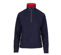 Trespass Women's Skylar Fleece Top - Navy/Red - XS - Navy/Red - 100% Polyester