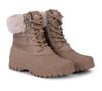 Trespass Womens Snow Boots Briony - Waterproof Outsole, Lace-Up Fastening, Plush Faux Fur Lining, Traction Sole, Textile/PU Upper, Textile Lining, TPR Outsole