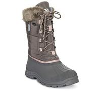 Trespass Womens Snow Boots Stavra II - Insulated Warm Fleece Lined, Waterproof Rubber Shell, Water Resistant Textile Upper, Synthetic Fur Trim