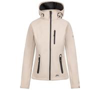 Trespass Womens Softshell Jacket Bela II - Waterproof: 8000mm, Breathable: 3000mvp, Windproof, 3 Low Profile Zip Pockets, Chin Guard, Contrast Zips, Adjustable Zip-Off Hood