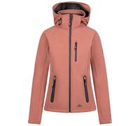 Trespass Womens Softshell Jacket Bela II - Waterproof: 8000mm, Breathable: 3000mvp, Windproof, 3 Low Profile Zip Pockets, Chin Guard, Contrast Zips, Adjustable Zip-Off Hood