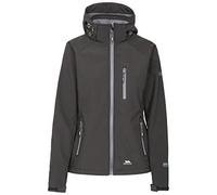 Trespass Womens Softshell Jacket Bela II - Waterproof: 8000mm, Breathable: 3000mvp, Windproof, 3 Low Profile Zip Pockets, Chin Guard, Contrast Zips, Adjustable Zip-Off Hood