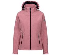 Trespass Womens Softshell Jacket Fryatt - Women's Water Repellent Jacket with Detachable Hood, Zip Up Outdoor Jacket, Ladies Hiking Walking Coat, Casual Outerwear