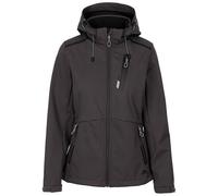 Trespass Womens Softshell Jacket With Zip Off Hood And Contrasting Colour Trims Neman