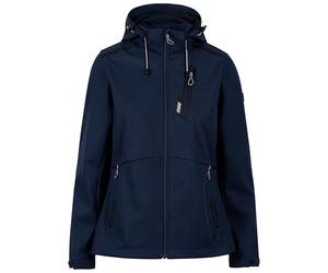 Trespass Womens Softshell Jacket With Zip Off Hood And Contrasting Colour Trims Neman