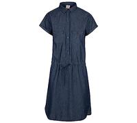 Trespass Womens Summer Dress Button Up Shirt Short Sleeve Talula Navy Chambray