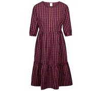 Trespass Womens Summer Dress Round Neck with 3/4 Sleeve Check Print Lidia
