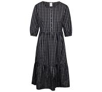 Trespass Womens Summer Dress Round Neck with 3/4 Sleeve Check Print Lidia