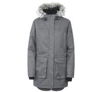 Trespass Womens Thundery Waterproof Jacket - Black/Silver Grey - XXS - Black/Silver Grey
