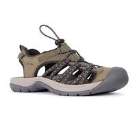 Trespass Womens Walking Sandals Brontie - Protective Hook and Loop Ankle Strap, Adjustable Pull Cord, Closed Toe, Cushioned Footbed, Durable Traction Outsole