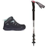 Trespass Women's Walking Shoes Mitzi and Walking Pole Qiklock