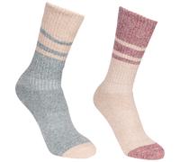 Trespass Womens Walking Socks Anti Blister Tacter Inner Lining 2 Pack Hadley