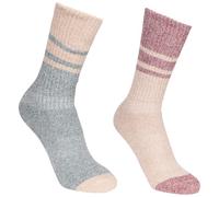 Trespass Womens Walking Socks Anti Blister Tacter Inner Lining 2 Pack Hadley