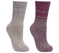 Trespass Womens Walking Socks Anti Blister Tacter Inner Lining 2 Pack Hadley