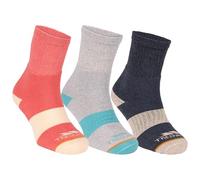 Trespass Womens Walking Socks Wendall - 5 Pack, Knitted, Mid-Length, Arch Support, Ribbed Construction, Comfort Fit, Durable Design, Ideal for Everyday Walking