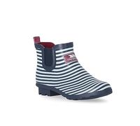 Trespass Womens Waterproof Ankle Wellies Navy Stripe in Size - 8