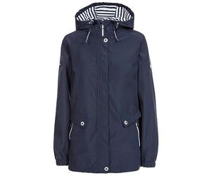 Trespass Womens Waterproof Jacket Flourish - Lined Outdoor Waterproof Hooded Rain Coat for Women, Windproof Coat with Taped Seams, Elasticated Cuffs & 4 Zipped Pockets