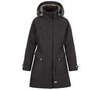 Trespass Womens Jacket Rainy Day - Waterproof, Breathable, Taped Seam, Longer Length, Shell Taslan Fabric, Yarn-Dyed Striped Lining, Contrast Trims, Adjustable Hood, Multiple Pockets, Stud Cuffs