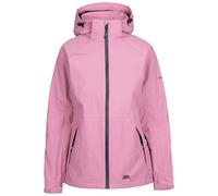 Trespass Womens Waterproof Jacket Tilbury - Full Zip Windproof Rain Coat for Women with 2 Zipped Pockets, Waterproof Jacket with Adjustable Hood, Taped Seams & Velcro Cuffs