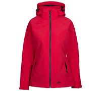 Trespass Womens Waterproof Jacket Tilbury - Full Zip Windproof Rain Coat for Women with 2 Zipped Pockets, Waterproof Jacket with Adjustable Hood, Taped Seams & Velcro Cuffs