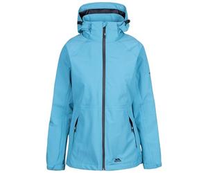 Trespass Womens Waterproof Jacket Tilbury - Full Zip Windproof Rain Coat for Women with 2 Zipped Pockets, Waterproof Jacket with Adjustable Hood, Taped Seams & Velcro Cuffs