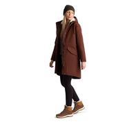 Trespass Womens Rainwear Jacket Vailsom - Waterproof 5000mm, Windproof, Taped Seams, Soft Touch Outershell, Quilted & Furry Fleece Lining, Adjustable Hood & Waist, Multiple Pockets, Longer Length