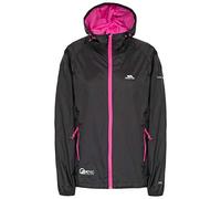 Trespass Womens Waterproof Packaway Jacket Qikpac Black in Size - 10