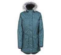 Trespass Womens Waterproof Parka Jacket Thundery Teal/Silver Grey Size - 6