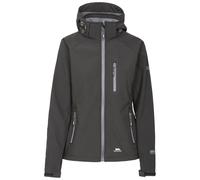 Trespass Womens Softshell Jacket Bela II - Waterproof: 8000mm, Breathable: 3000mvp, Windproof, 3 Low Profile Zip Pockets, Chin Guard, Contrast Zips, Adjustable Zip-Off Hood