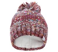 Trespass Women's Zabella Knitted Beanie - Dark Cherry - Dark Cherry - One Size