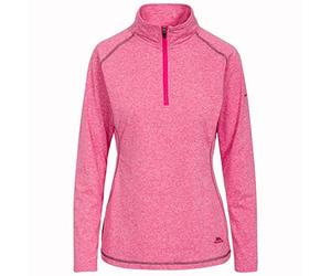 Trespass Women's Zirma Quick Dry Long-Sleeved Top - Pink Lady Marl, 2X-Large