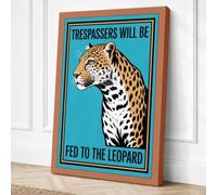 Trespassers Will Be Fed Canvas Wall Art Print 24x16 Inch (61 x 41 cm)