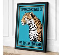 Trespassers Will Be Fed Canvas Wall Art Print 30x20 Inch (76 x 51 cm)