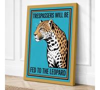 Trespassers Will Be Fed Canvas Wall Art Print 36x24 Inch (91 x 61 cm)