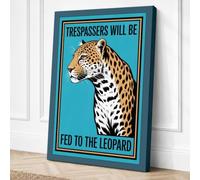 Trespassers Will Be Fed Canvas Wall Art Print 36x24 Inch (91 x 61 cm)