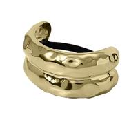 Tress Loop: Flexible material embellishment offers secure grip and soft profile, elegant strip closure enhances gathered style for ladies | Work Events Special Meetings and R