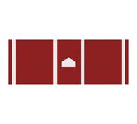 Tressify 0.16 In Pu Baseball Training Practice Pad, 53 X 12 In, Red Softball Hitting Mat, Non-Slip, Shock Absorbing, Wear Resistant For Batting Practice