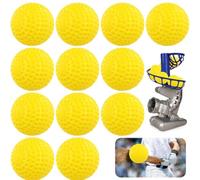 Tressify 12 Count Baseballs For Pitching Machines, 9 Inch Dimpled Softballs For Training, Enhance Hitting And Fielding Skills