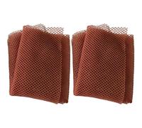 Tressify 2 Pcs Exfoliating African Net Sponge for Shower, Bath Body Scrubber and Gentle Nylon Cloth