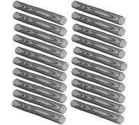 Tressify 20 Pcs 1.5 in / 38 Mm Binding Coil, Black Plastic, 46-Hole, High Capacity PVC Single Loop for Notebooks