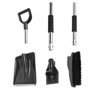 Tressify 3-In-1 Snow Shovel With Extendable Pole: Snow Brush And Ice Scraper, Lightweight Snow Removal Tool For Car, Farm, Garden